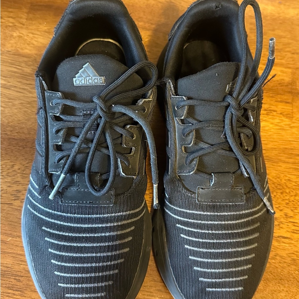 Adidas Kids Black and Gray Sneakers